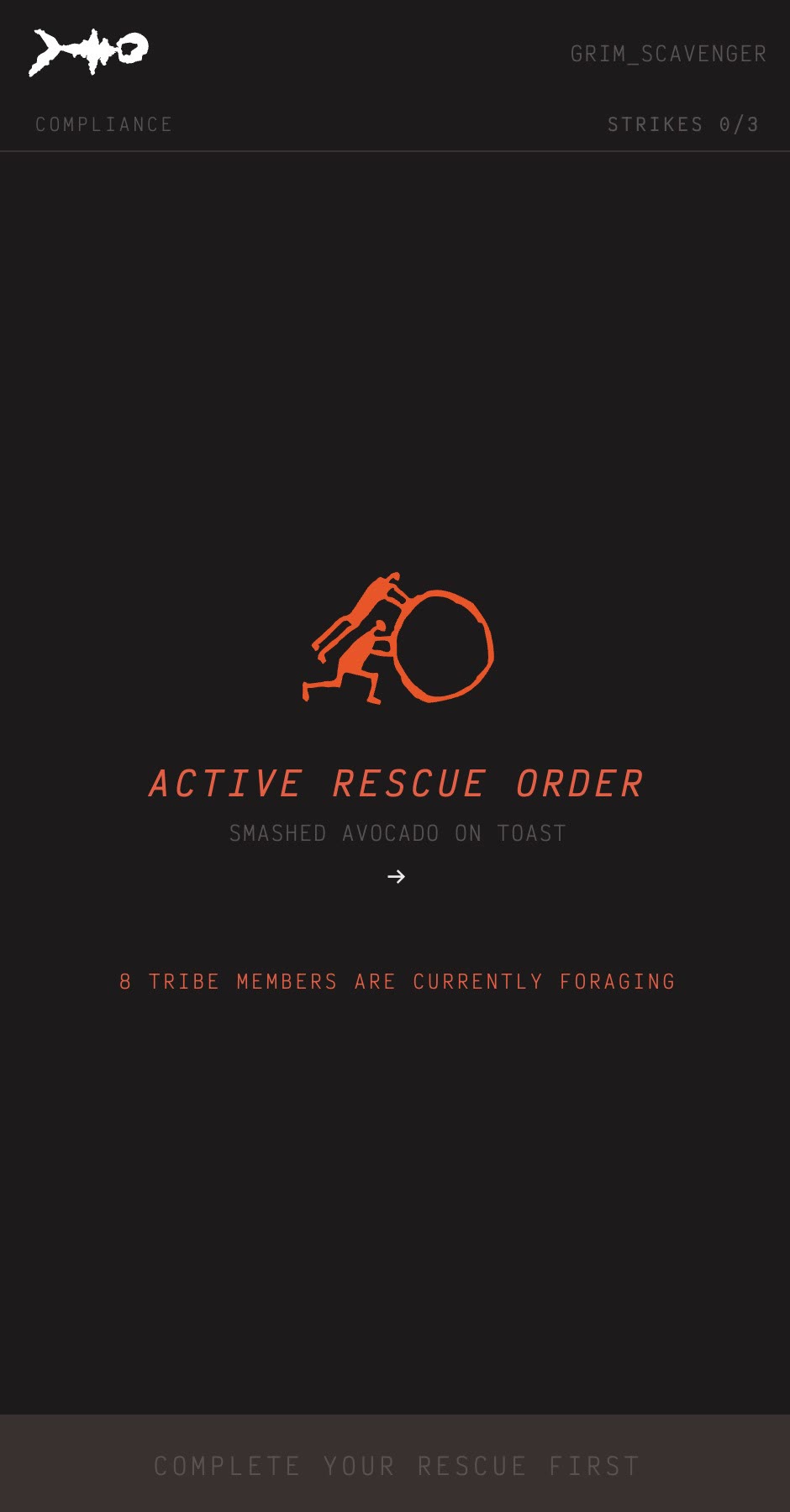 Active food rescue order